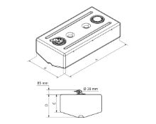 Slika Rezervoar za gorivo 124x58x30x34cm, 190l