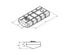 Slika Rezervoar za gorivo 107x50x15x23cm, 86l