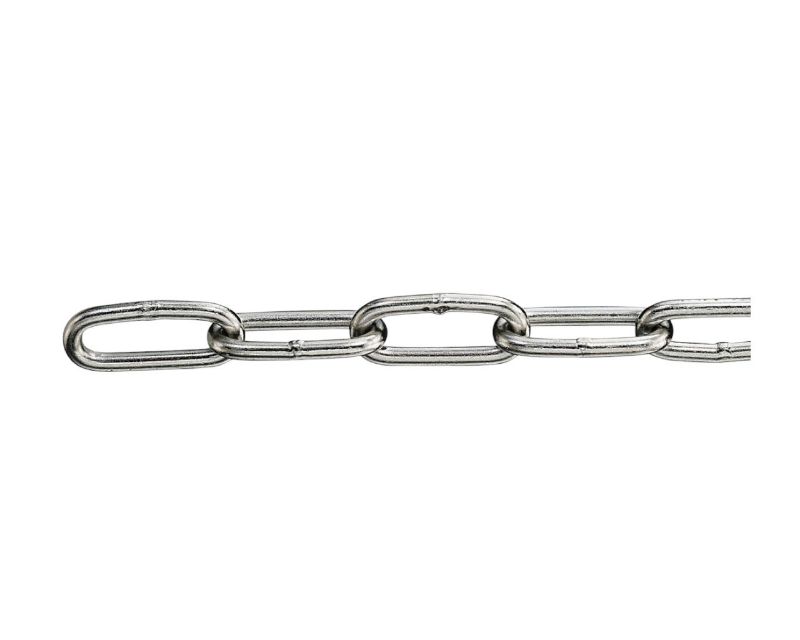 Slika Lanac din 763, duga karika, inox AISI 316, 3mm
