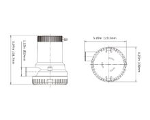 Slika 1500GPH Neautomatska kaljužna pumpa [SFBP2-G1500-01] 24V