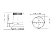 Slika 2000GPH Neautomatska kaljužna pumpa [SFBP2-G2000-01] 24V