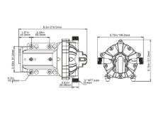 Slika Washdown komplet pumpa 24V, 20.0LPM-5.5GPM, 70PSI-4.8BAR [SFWP2-055-070-51]