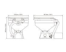 Slika Električni brodski WC Compact, 12V [SFMTE1-01]