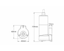 Slika Potopna pumpa, 16LPM, 12V [SFSP1-L016-01]