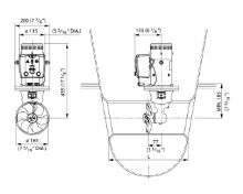 Slika Bow thruster 75kgf, 12V, tunel 185mm