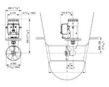 Slika Bow thruster 75kgf, 24V, tunel 185mm