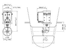 Slika Bow thruster 95kgf, 24V, tunel 185mm