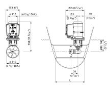 Slika Bow thruster 40kgf, 12V, tunel 140mm