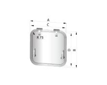 Slika PALUBNI PROZOR TIP4040,374X374MM