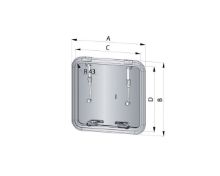 Slika PALUBNI PROZOR TIP ALTUS 260X260MM, SATINIRAN