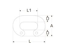 Slika Spojnica-karika lanca a4, 12mm