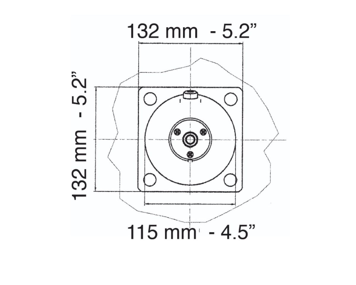 Slika Prirubnica kvadratna X64