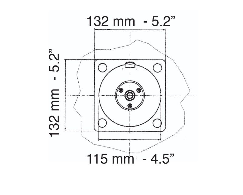 Slika Prirubnica kvadratna X64