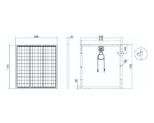 Slika Solarni panel 90W 12V Mono 705X668X30mm