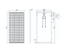 Slika Solarni panel 135W 12V Mono 1170X580X30mm
