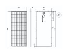 Slika Solarni panel 185W 12V Mono 1485X668X30mm