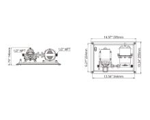 Slika 11,3LPM Sustav s ekspanzivnom posudom i pumpom 12V [SFWSK1-030-045-002]