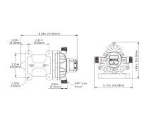 Slika Membranska pumpa 11,3LPM 12V 45PSI [SFDP1-030-045-33]