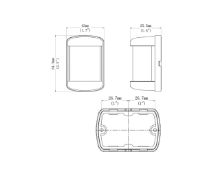 Slika 225° dvobojno C/Z pramačno navigacijsko svjetlo (bijelo) [SFNL011-BW-01]