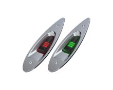 Slika 112,5° LED Navigacijska svjetla C/Z vertikalna (par) inox316 [SFNL023-PS-04]