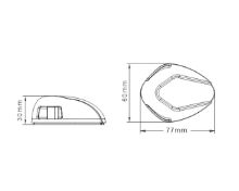 Slika 112,5° LED Navigacijska svjetla C/Z horizontalna (par) inox316 [SFNL031-PS-04]
