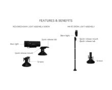 Slika 2NM LED Navigacijska svjetla C/Z+B prijenosni komplet [SFPNL2-02]