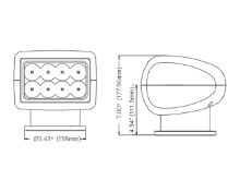 Slika 5500K /600M LED Reflektor bijeli [SFSL3-2000W-01WA]
