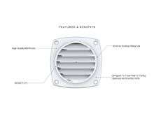 Slika Ventilacijski otvor ABS Ø77,8mm [SFAV1-01]