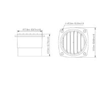 Slika Ventilacijski otvor ABS Ø77,8mm [SFAV1-01]